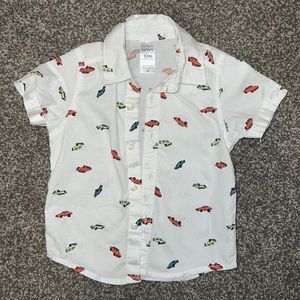 Carter’s Car Button Down shirt - 12 month